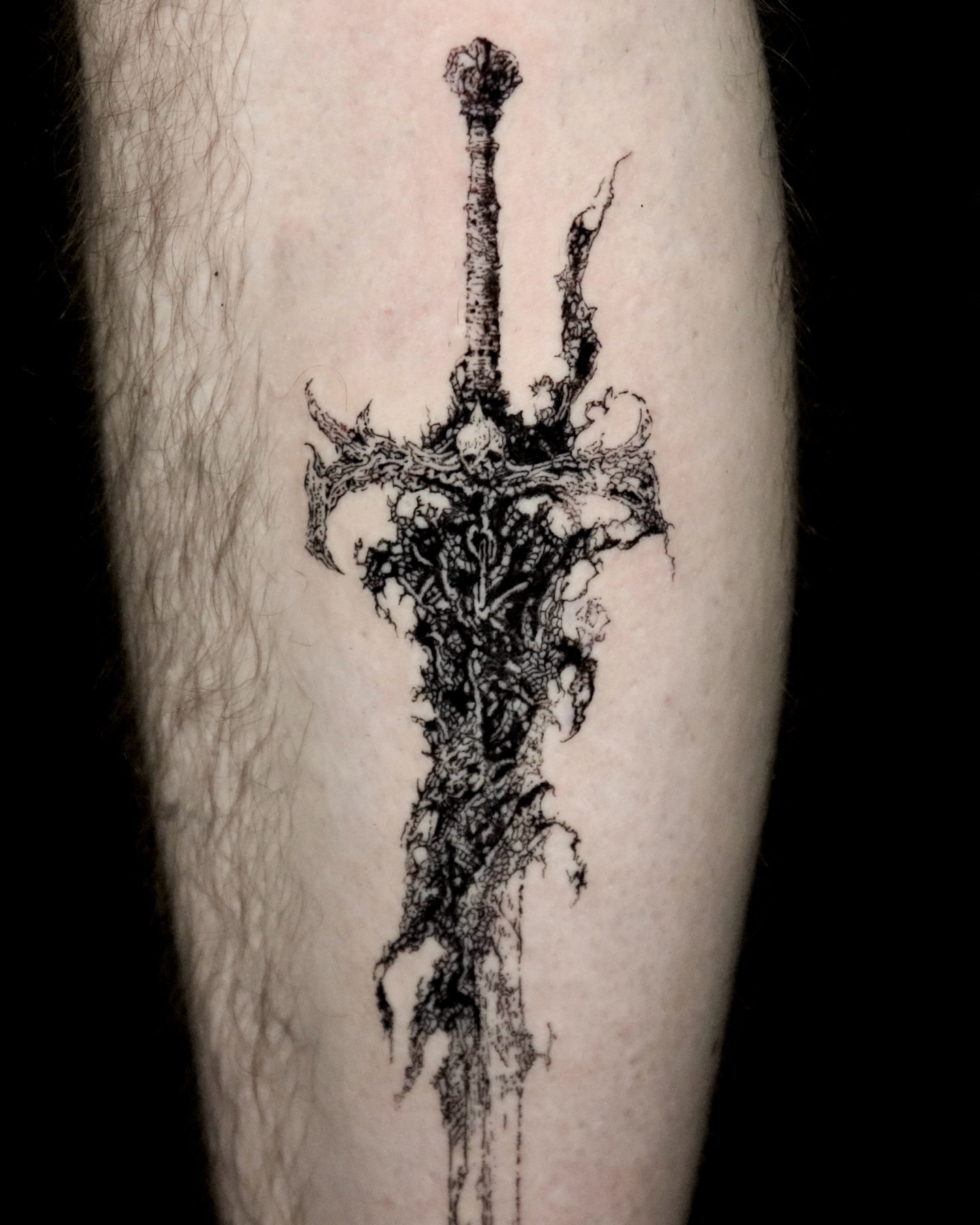 Tattoo by @gmmck_tattoo — black_and_grey, dark_realism