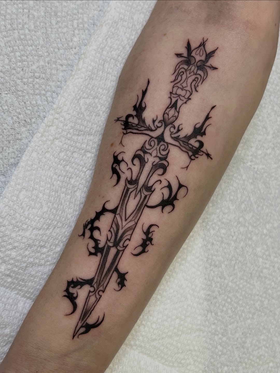 Tattoo by @blair_witch_ink — blackwork, ornamental