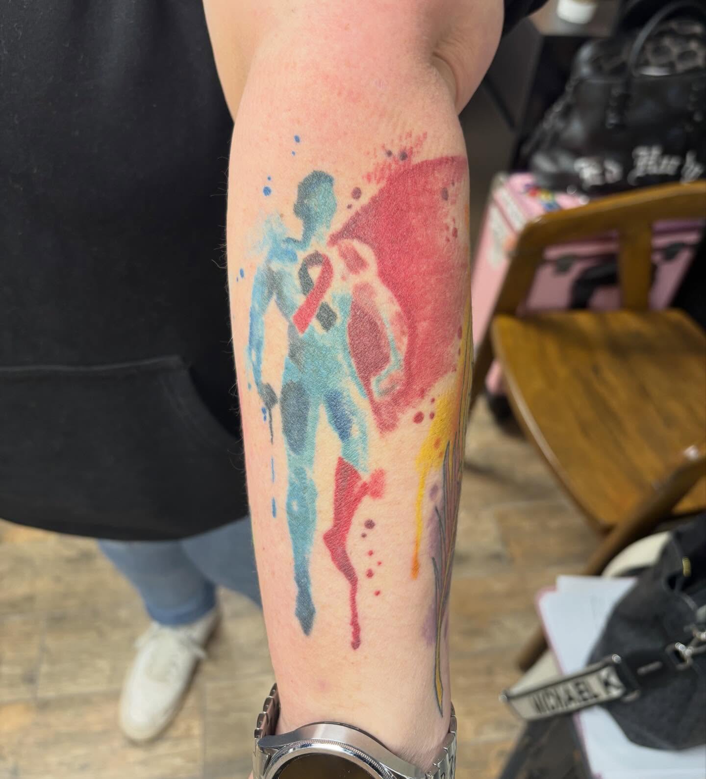 Tattoo by @dustintouchton — watercolor
