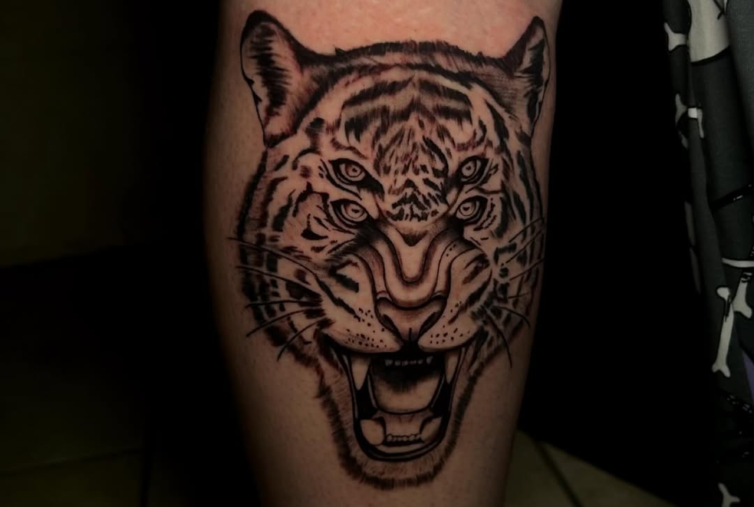 Tattoo by @cherrrywavees — realism, black_and_grey