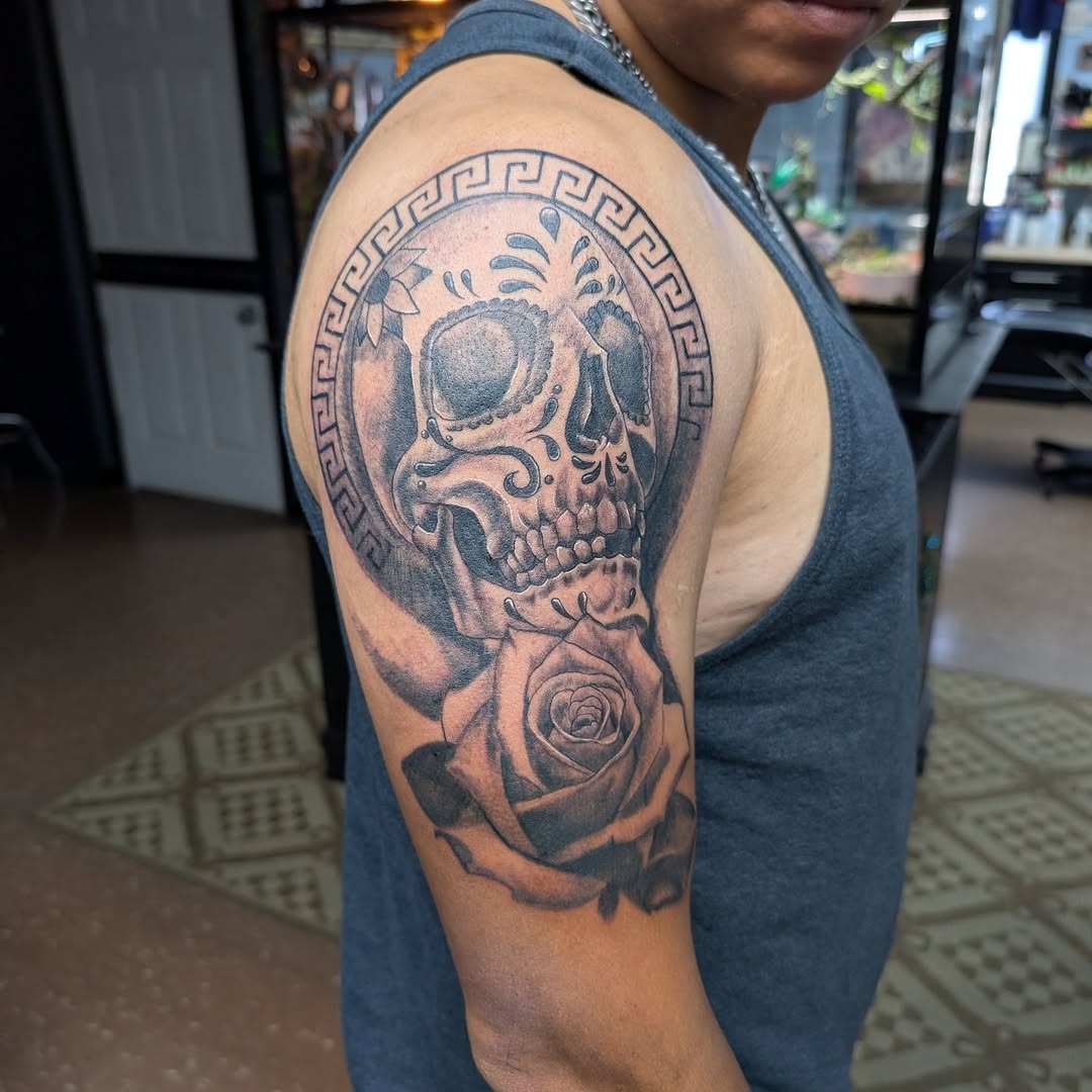 Tattoo by @benceciltattoos — black_and_grey, realism