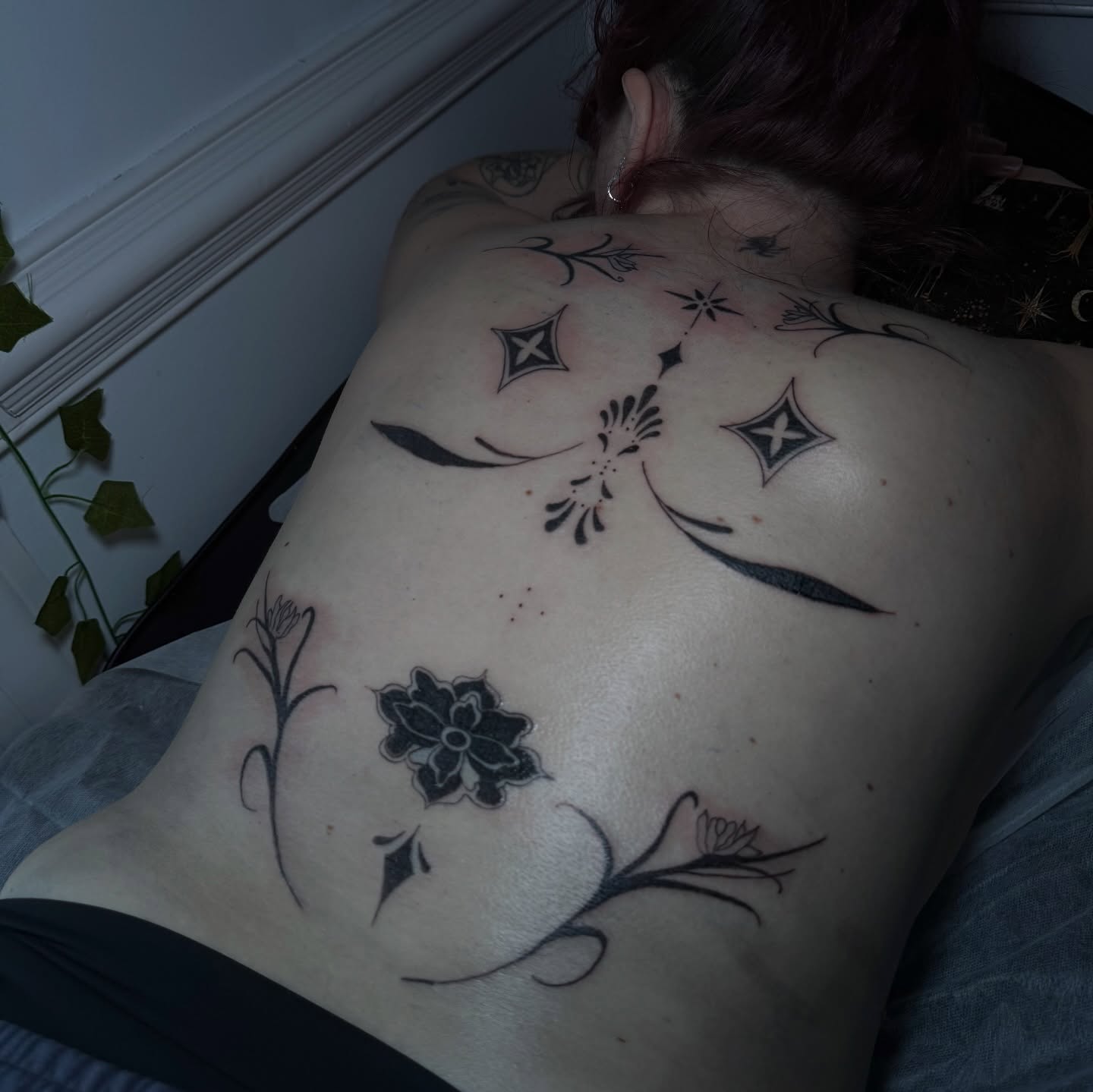 Tattoo by @elvineink — black_and_grey, geometric