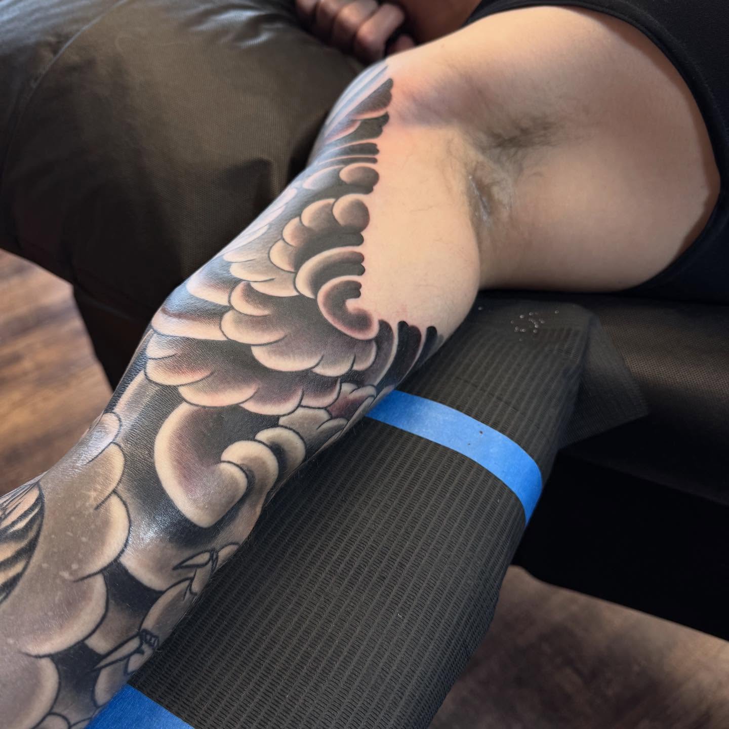Tattoo by @xlandonx — black_and_grey