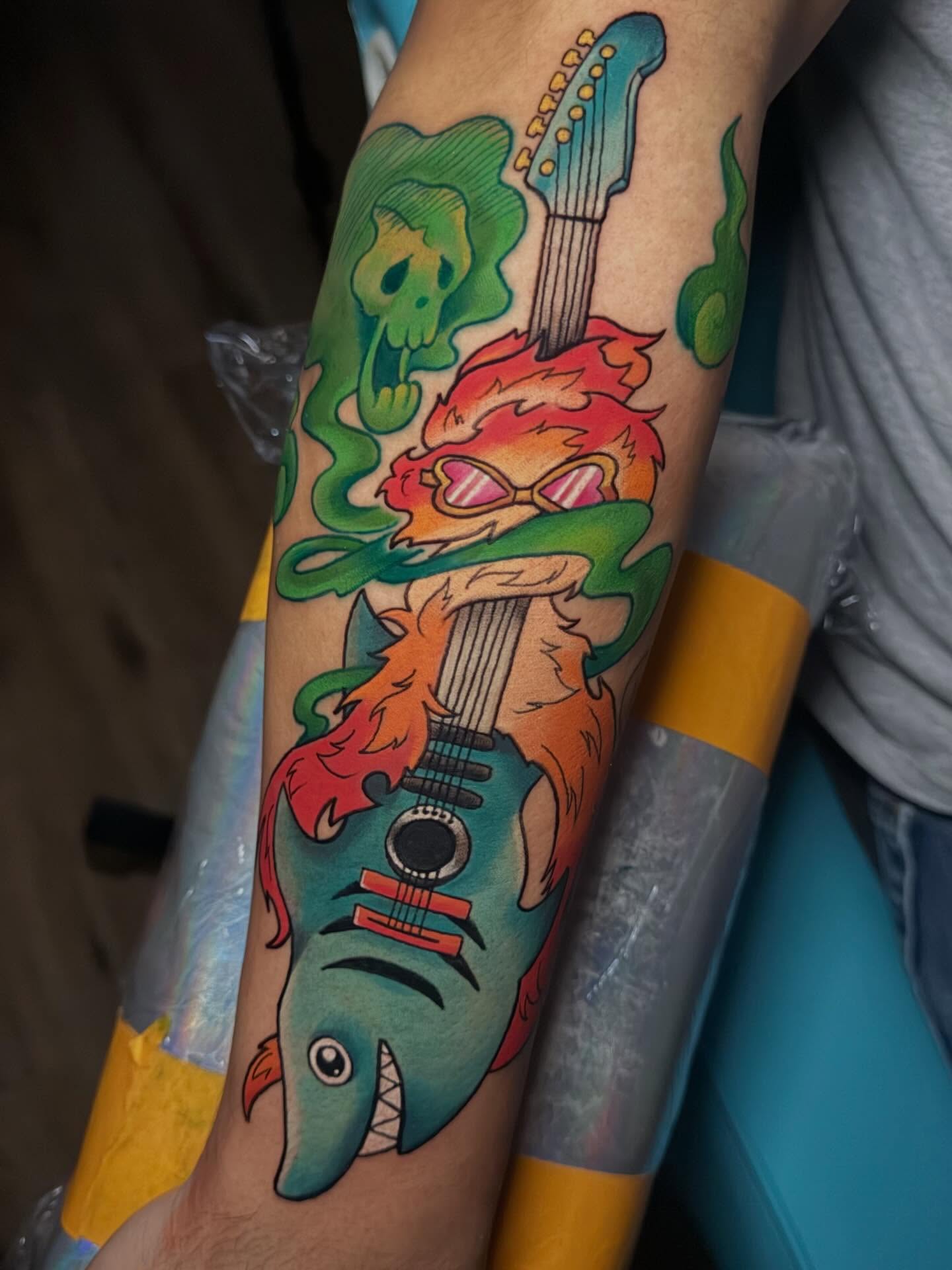Tattoo by @xxsashafontainexx — new_school, illustrative