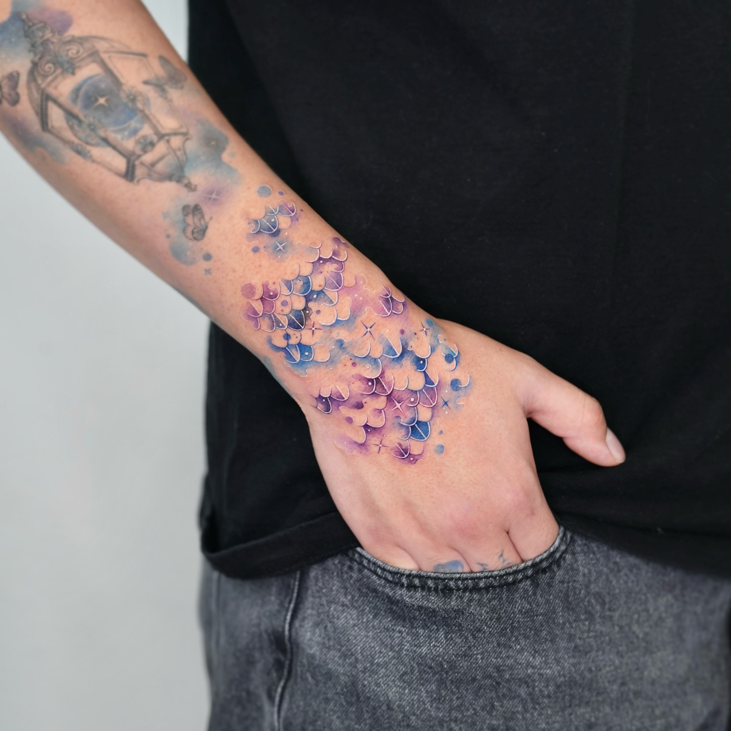Tattoo by @siren_ink — watercolor
