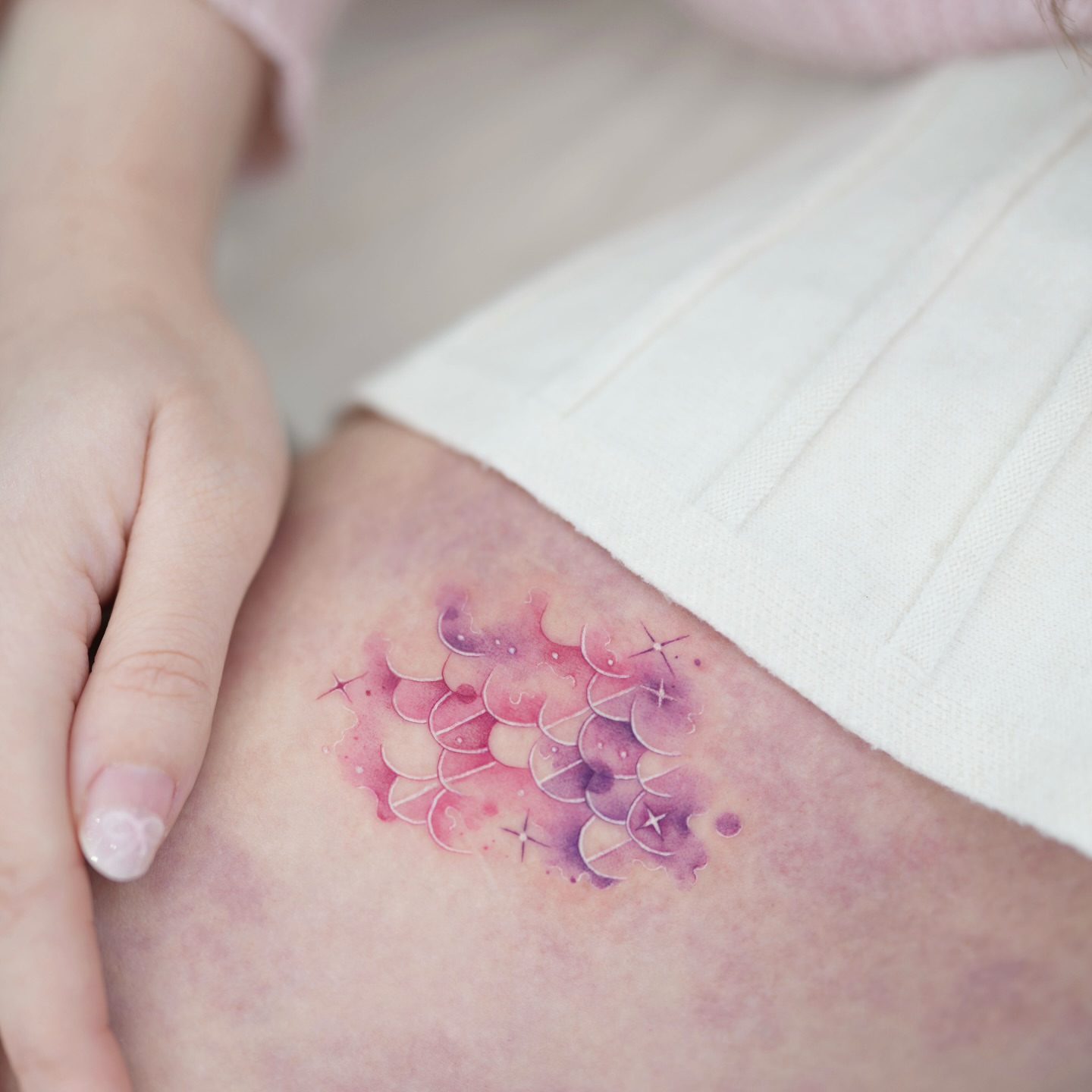 Tattoo by @siren_ink — watercolor