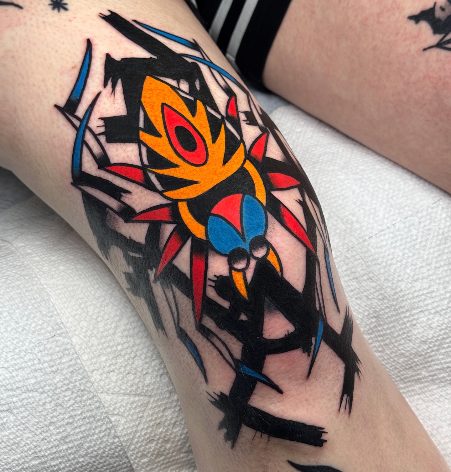 Tattoo by @jessbakertattoo — geometric, dotwork