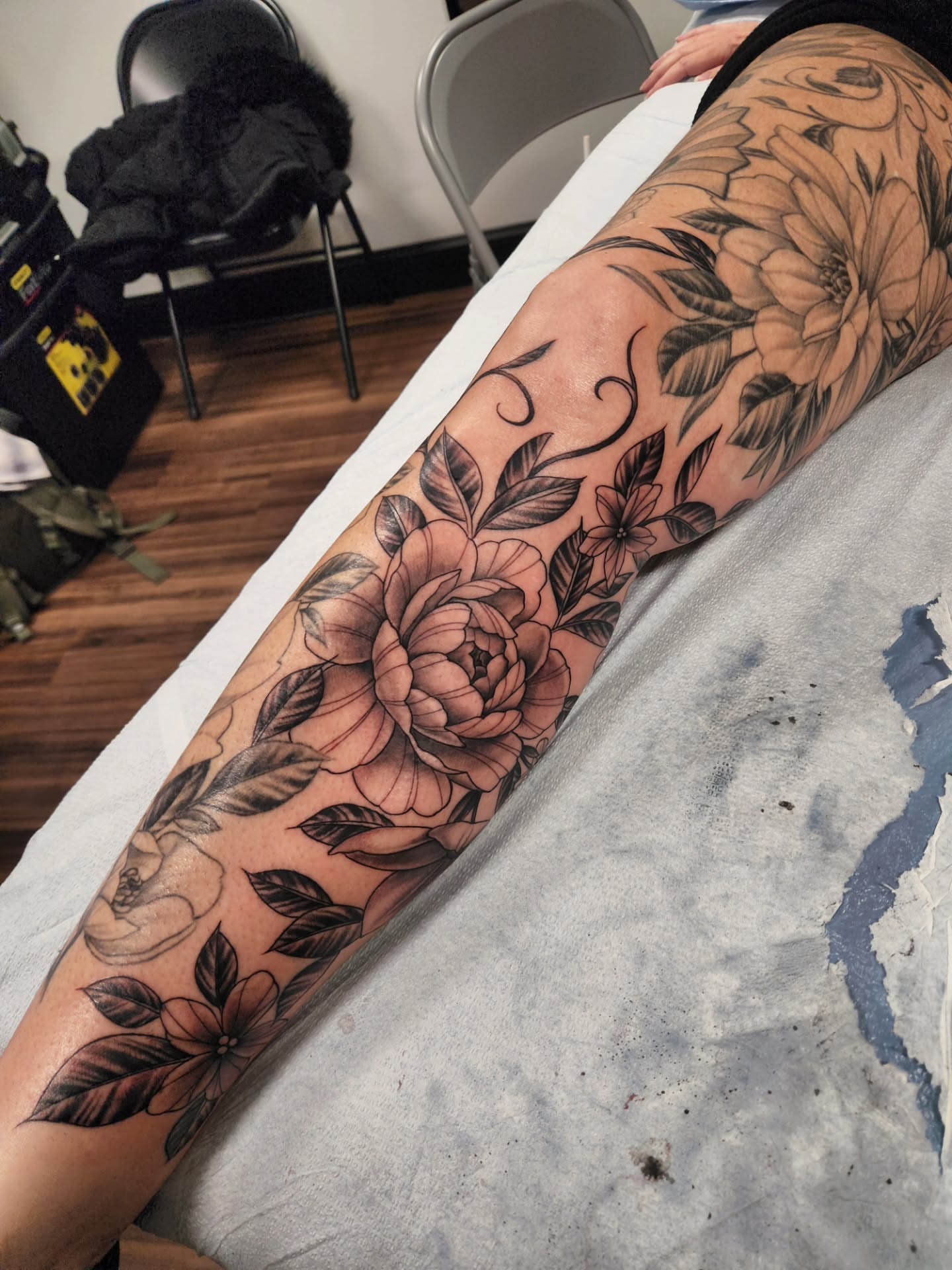 Tattoo by @jeffberm — black_and_grey, realism