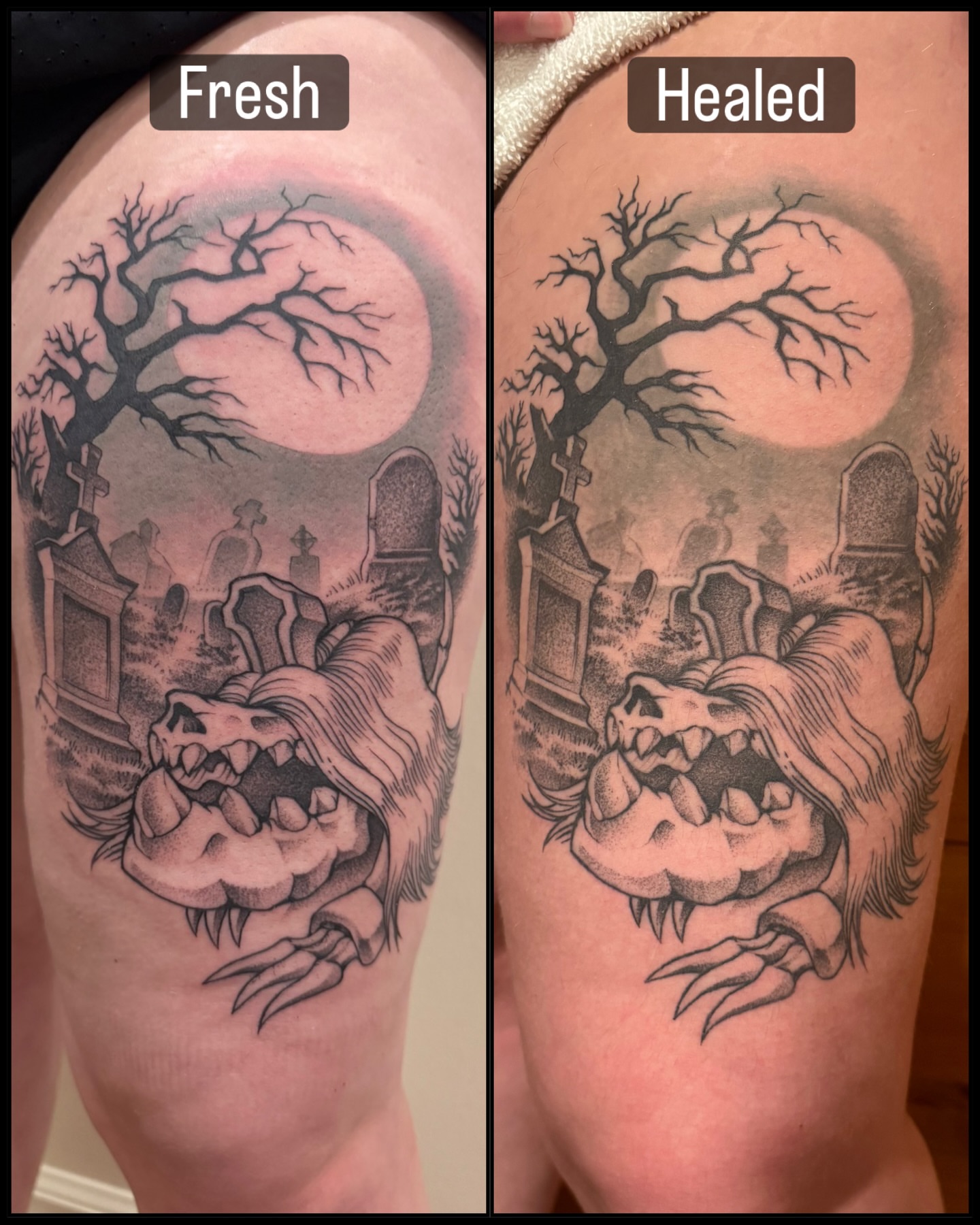 Tattoo by @weaponix — black_and_grey, realism
