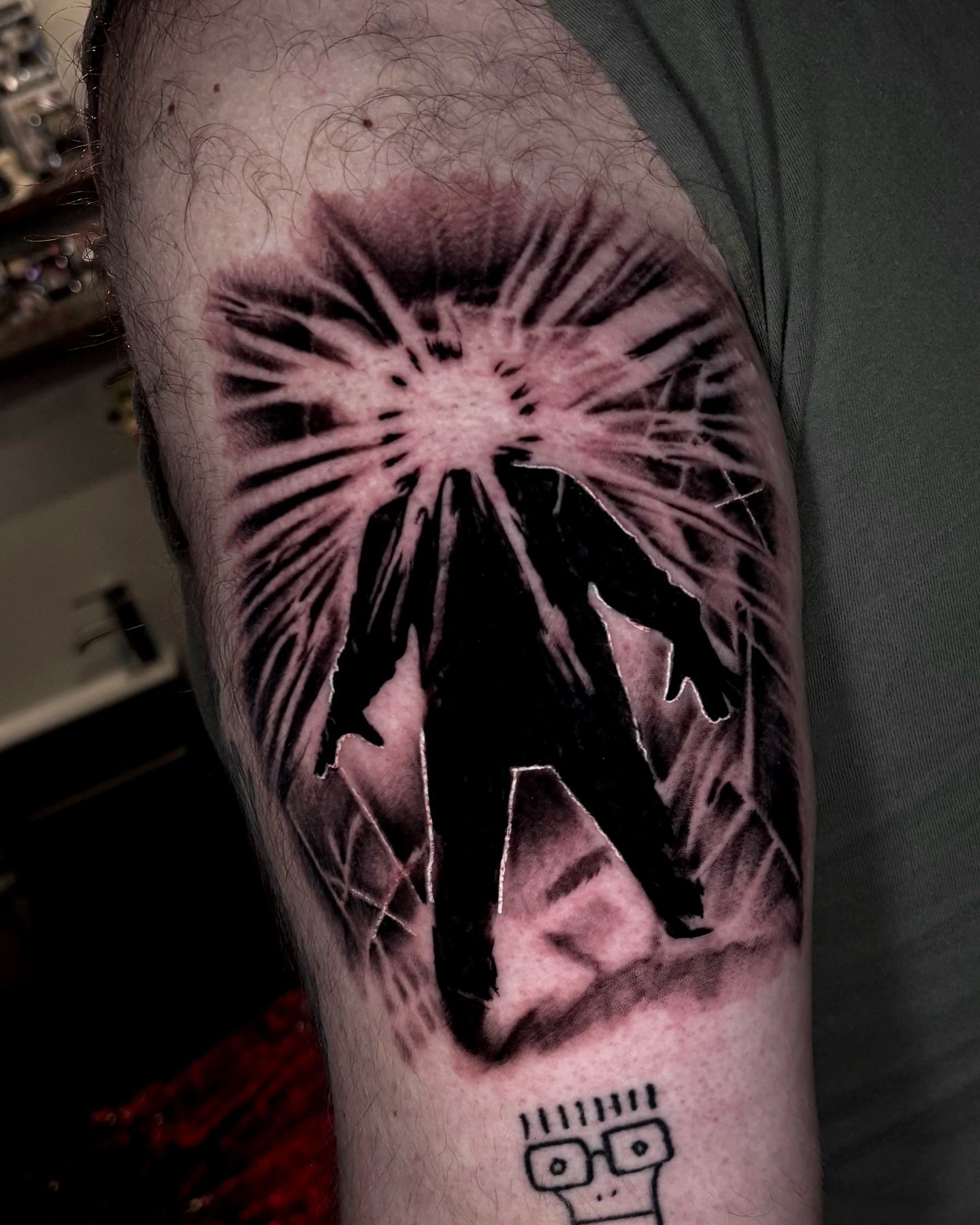 Tattoo by @trevtheimpaler — black_and_grey, realism