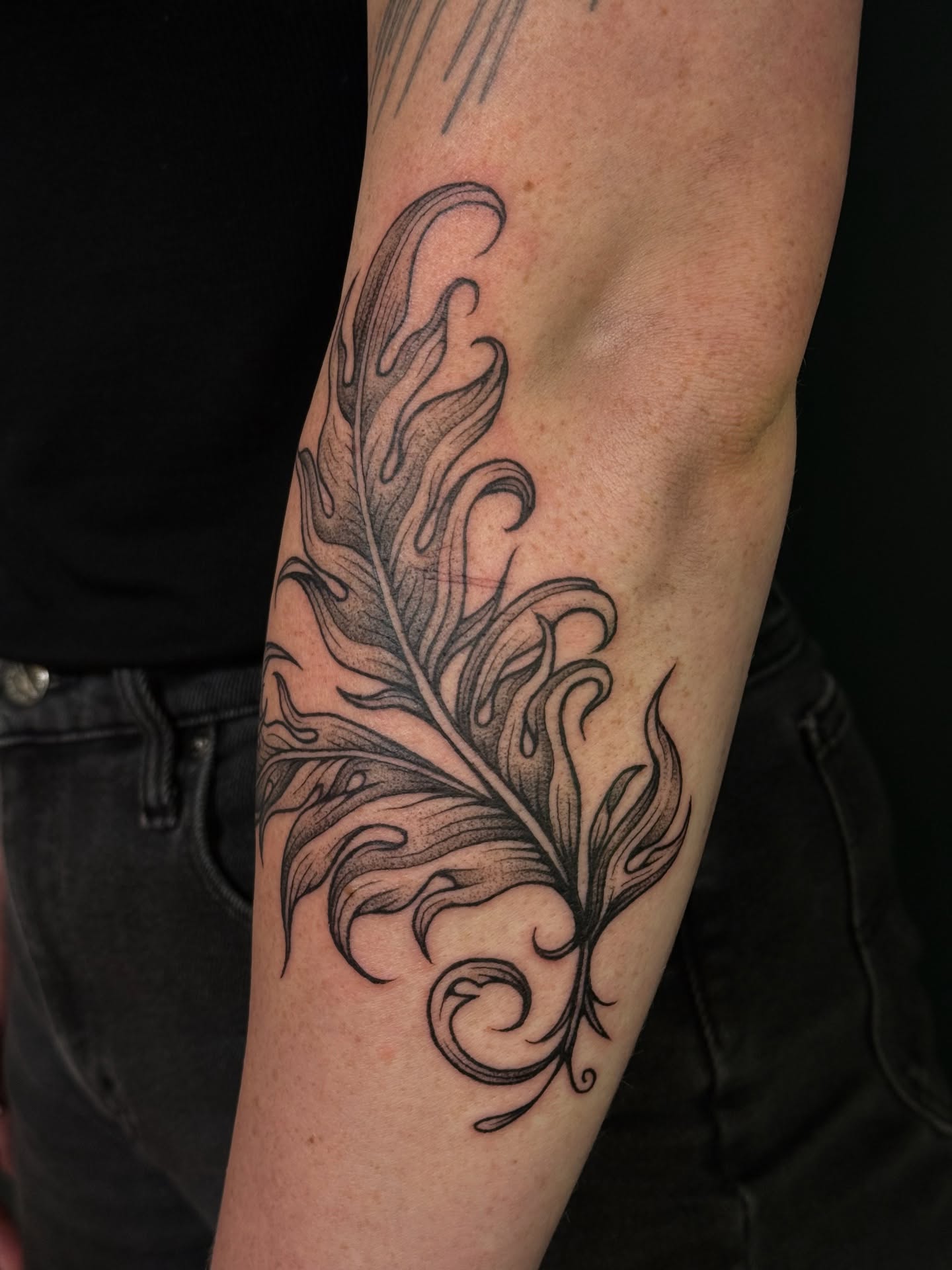 Tattoo by @pdv — black_and_grey