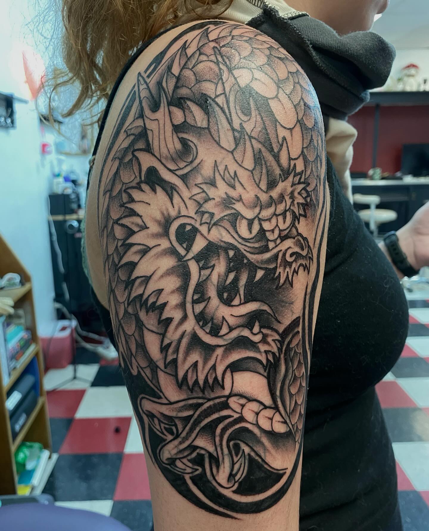 Tattoo by @jmlxart — black_and_grey