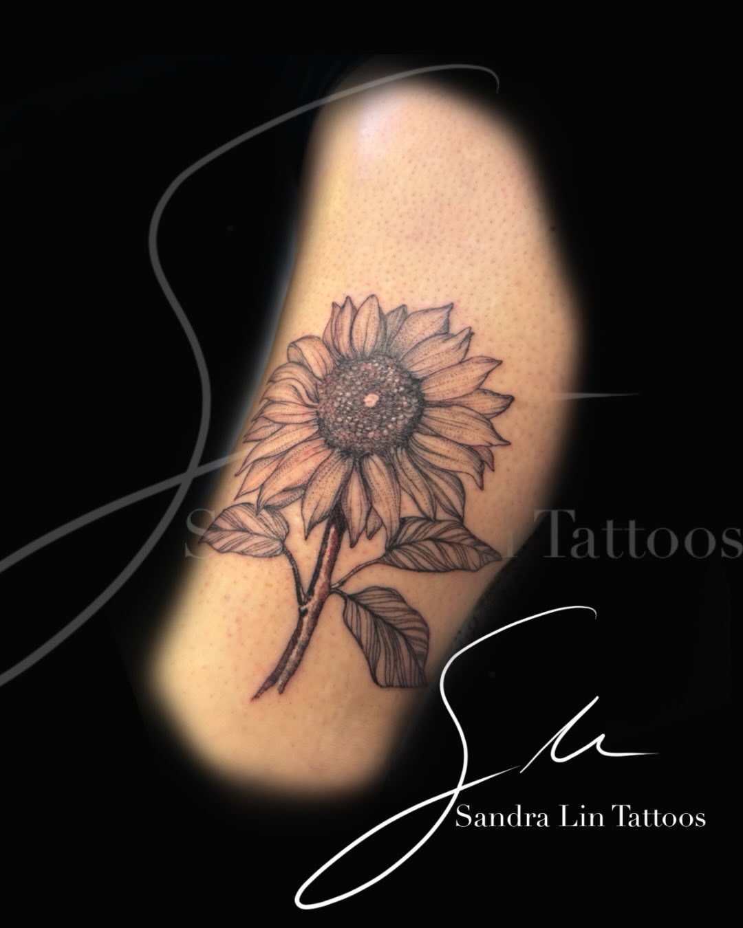 Tattoo by @_sandralintattoos — black_and_grey