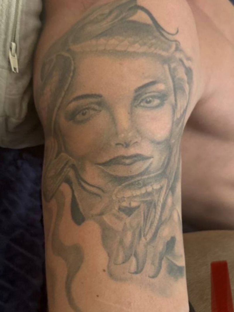 Tattoo by @svityk_tattoomsk — realism, black_and_grey