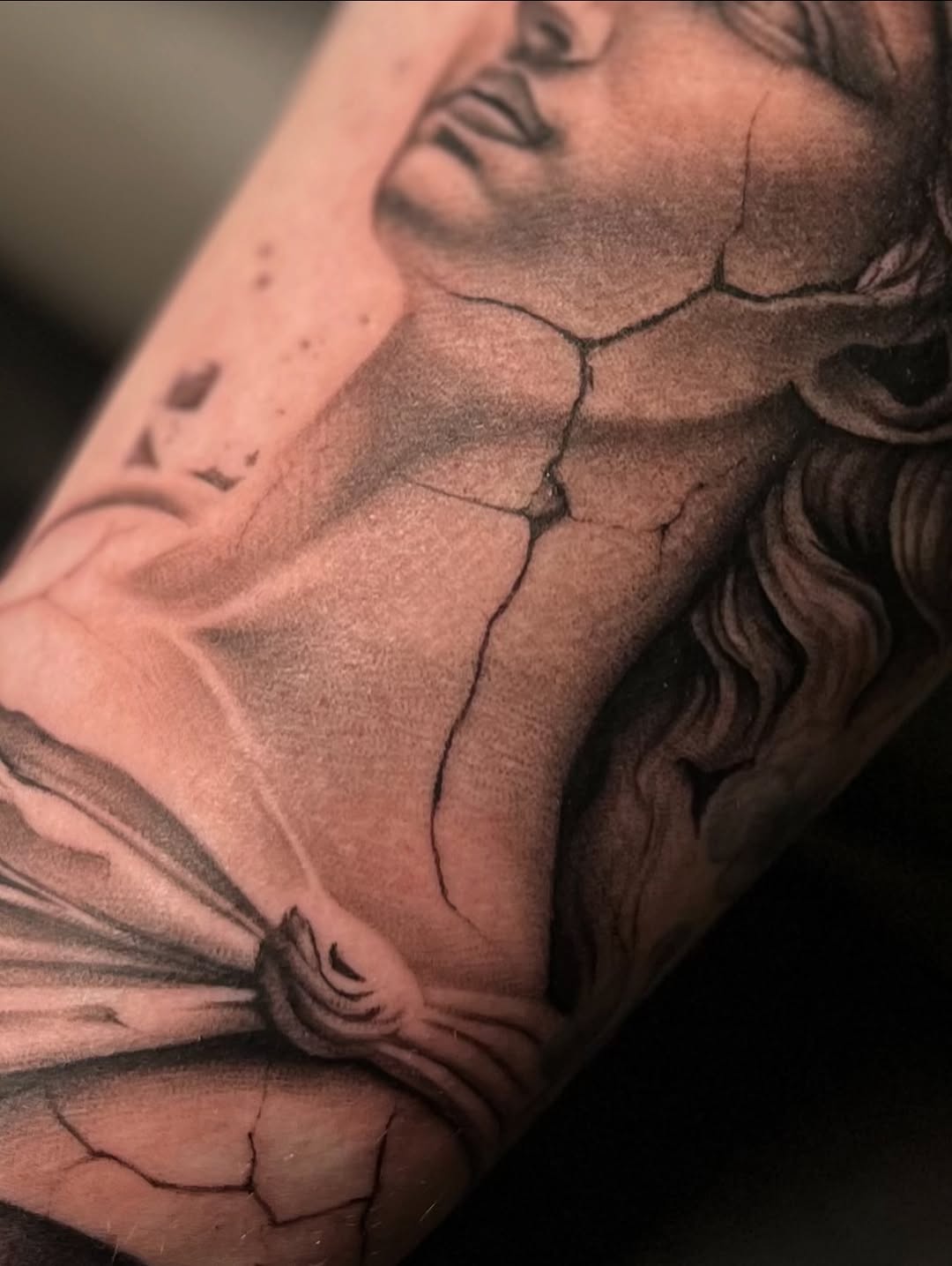 Tattoo by @meretattoos — realism, black_and_grey