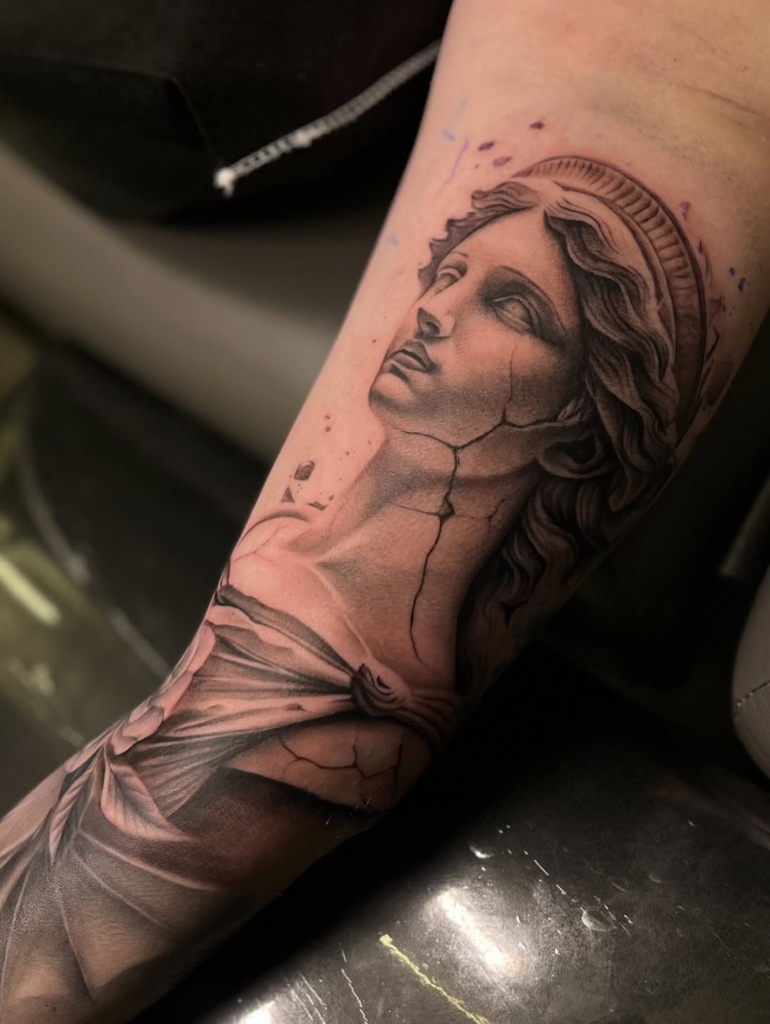 Tattoo by @meretattoos — realism, black_and_grey