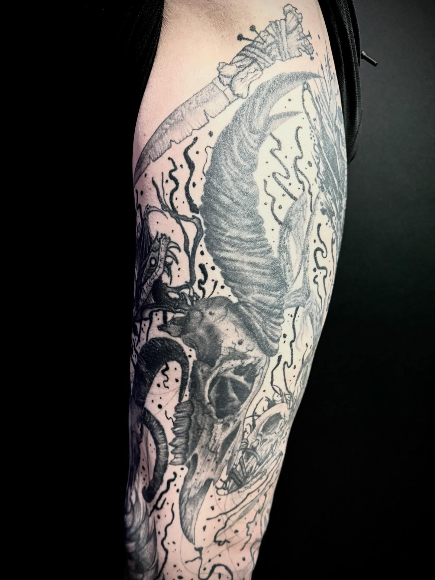 Tattoo by @kgoth_tattoo — black_and_grey, realism