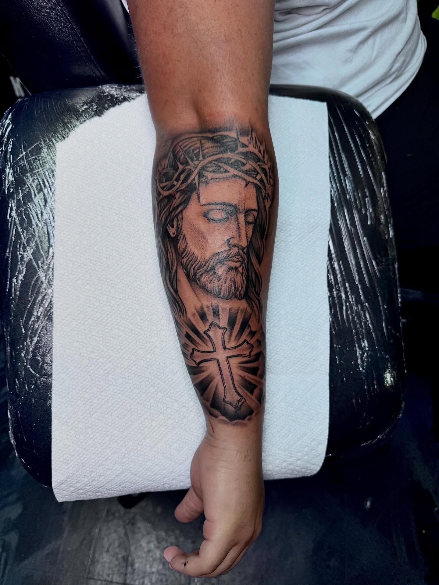 Tattoo by @colby_tattoos — black_and_grey
