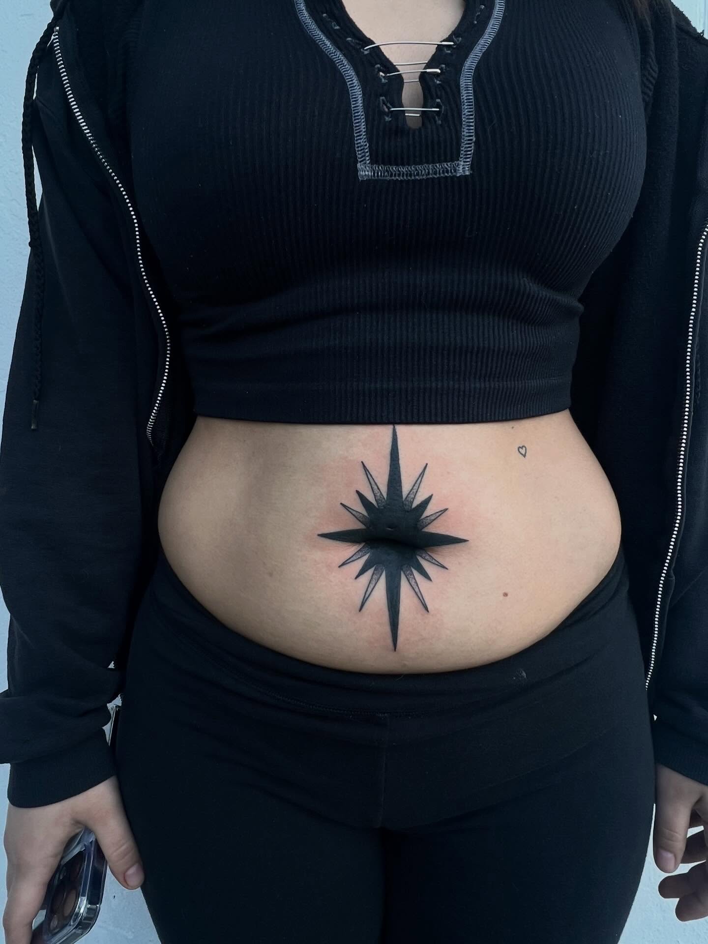 Geometric starburst geometric tattoo by ♛Mollie Evans
