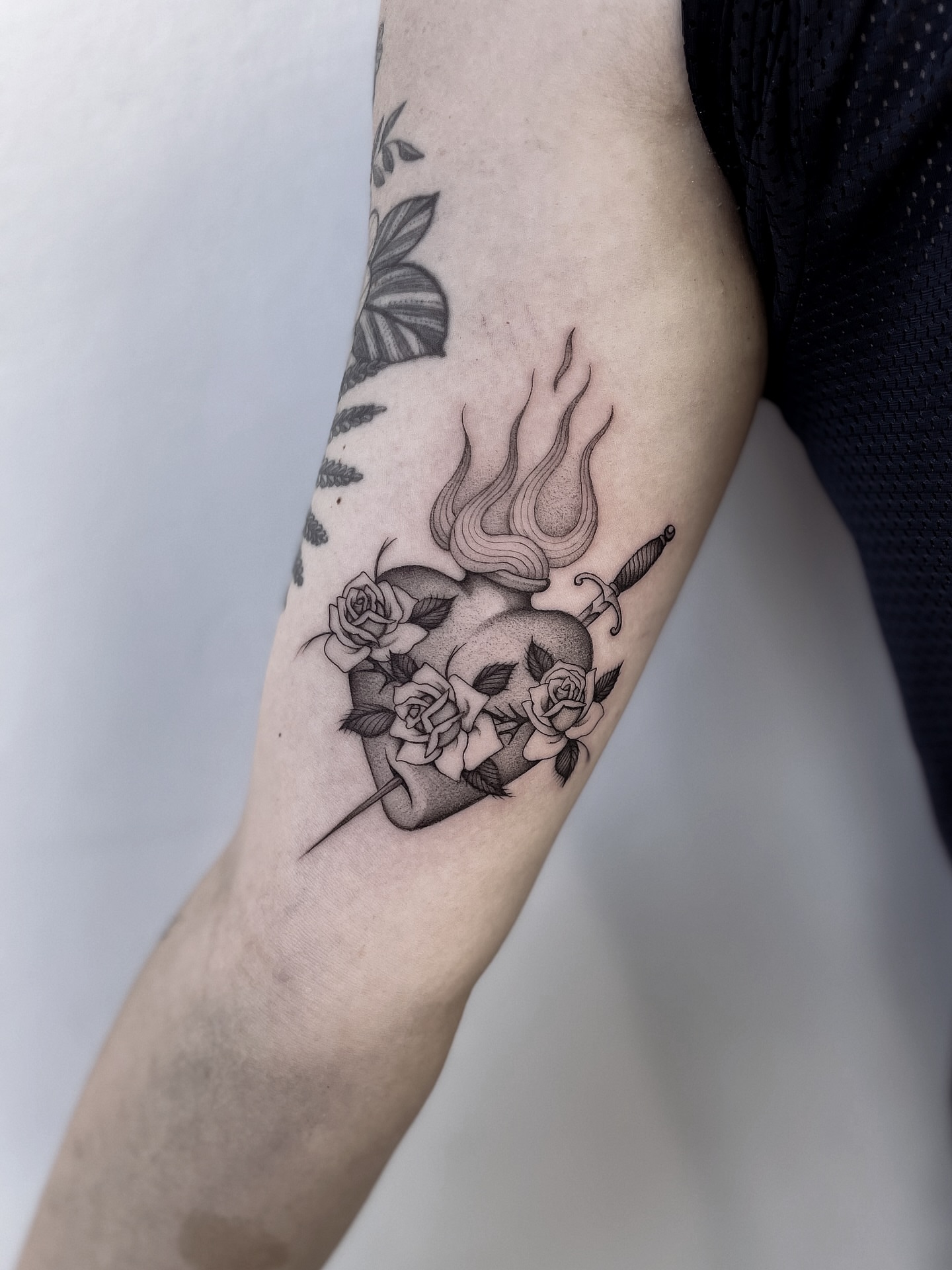 Tattoo by @bradtattoos_ — black_and_grey, realism