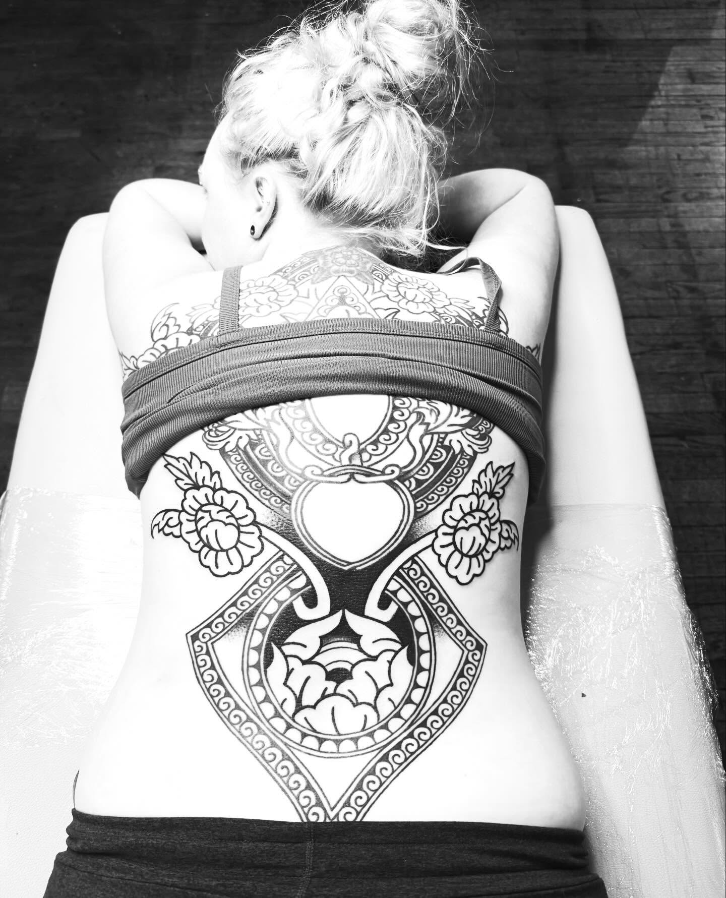 Tattoo by @cyborgbrains — geometric, ornamental