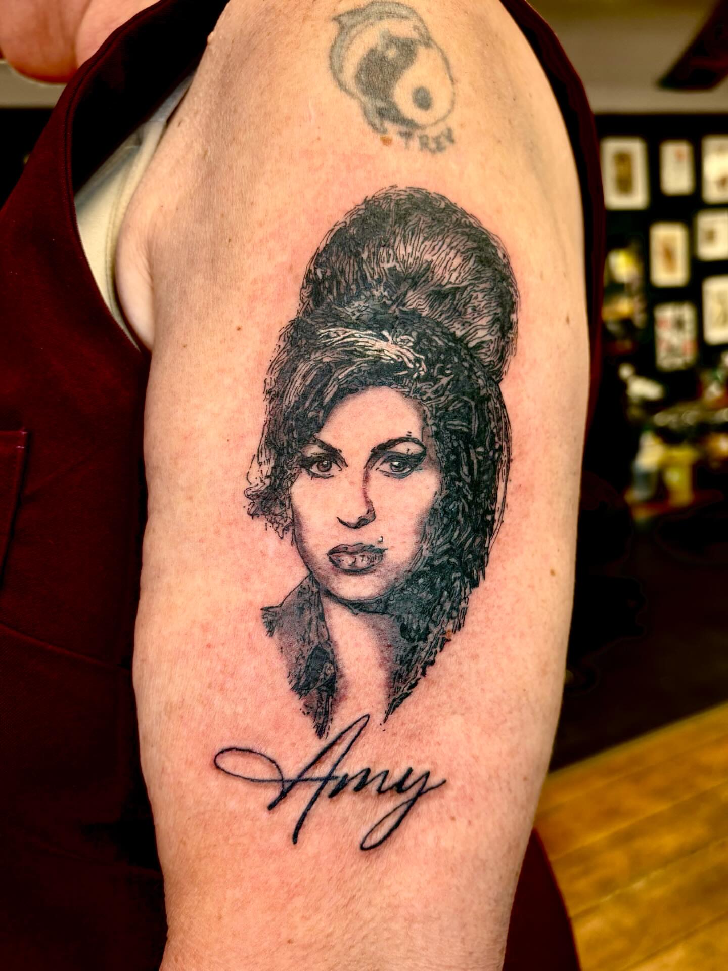 Tattoo by @lucyhtattoo — realism, black_and_grey