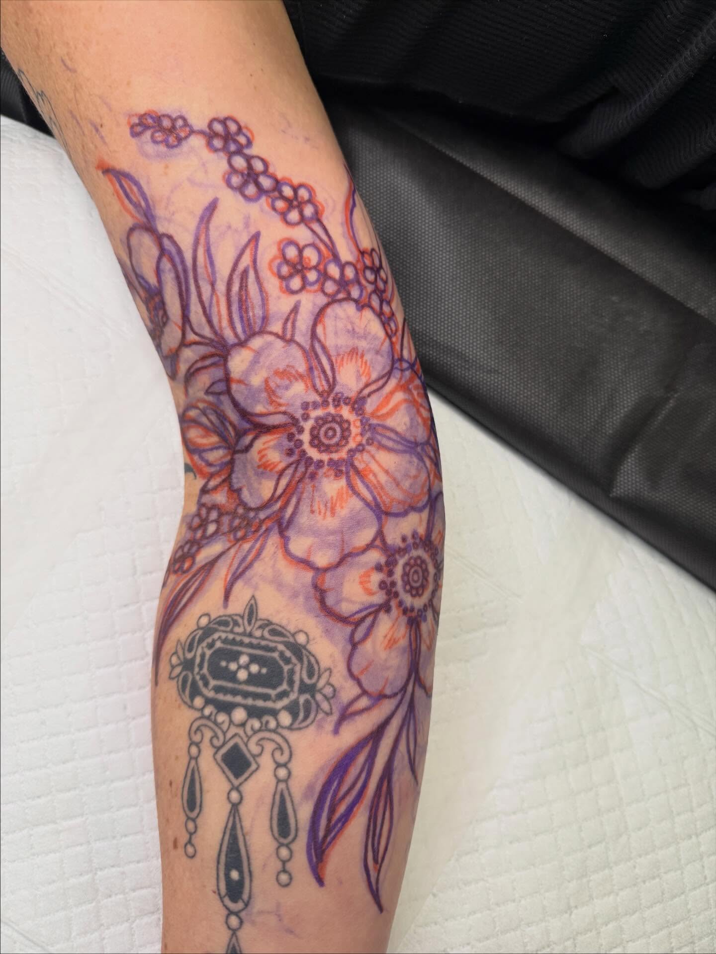 Tattoo by @attackofthe50footwoman — dotwork, new_school