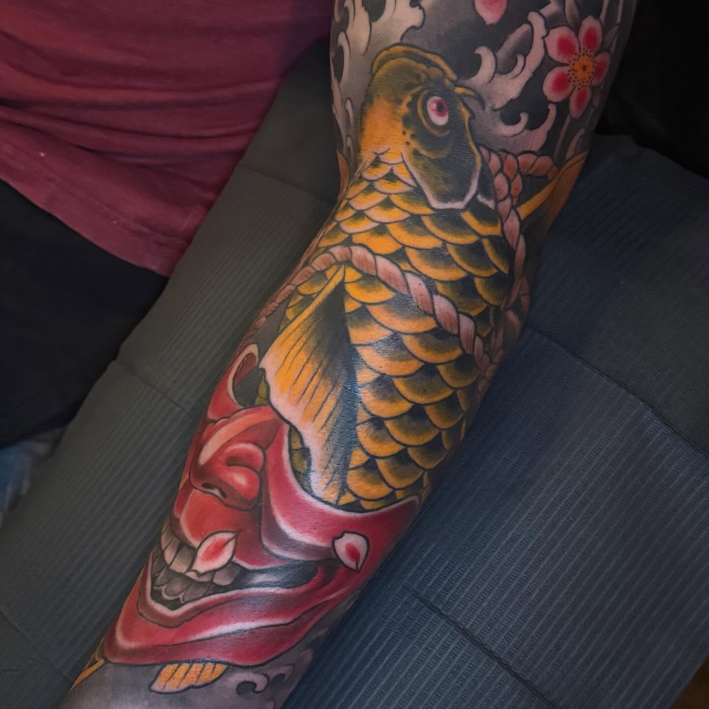 Tattoo by @dominicholmes_art — japanese_irezumi