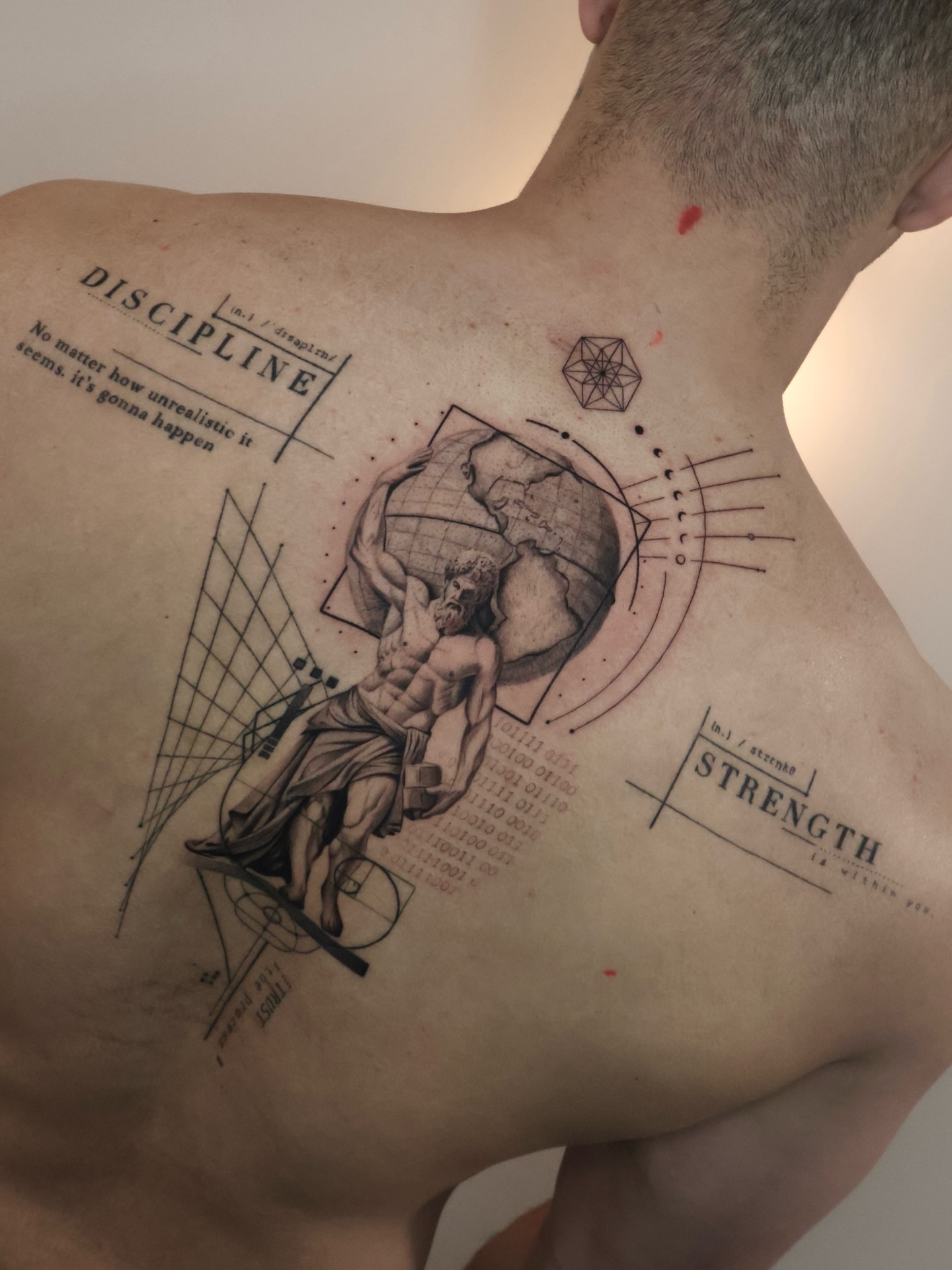 Tattoo by @milenamano.tattoo — realism, geometric
