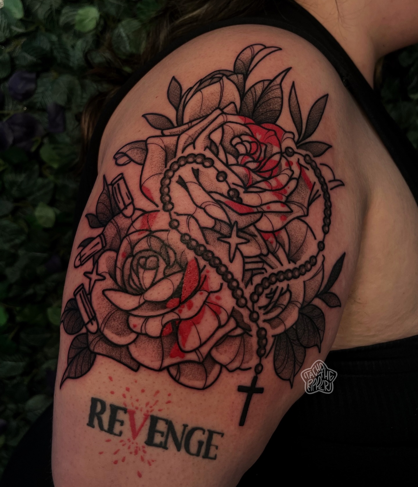 Tattoo by @tachotheripper — black_and_grey