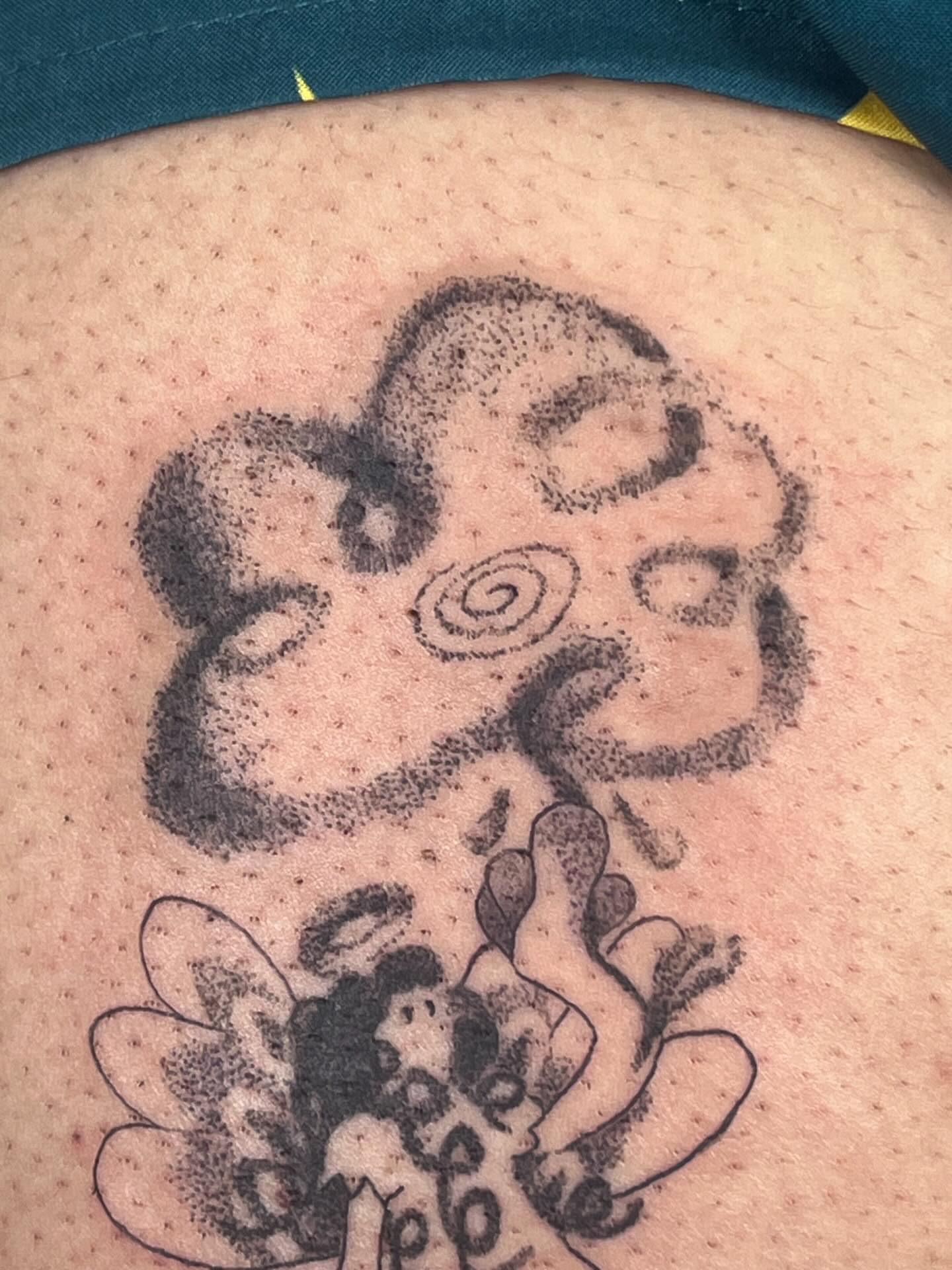 Octopus dotwork tattoo on the torso by luce elias :