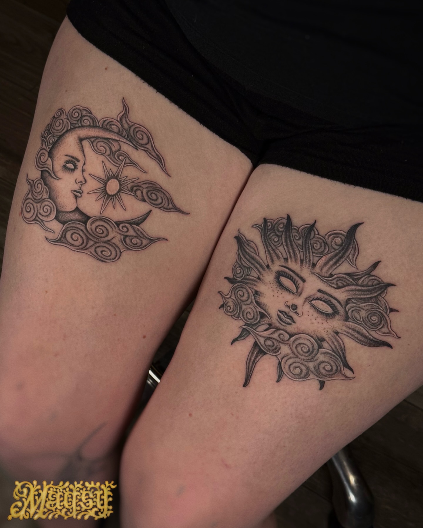 Tattoo by @artofmagsy — black_and_grey