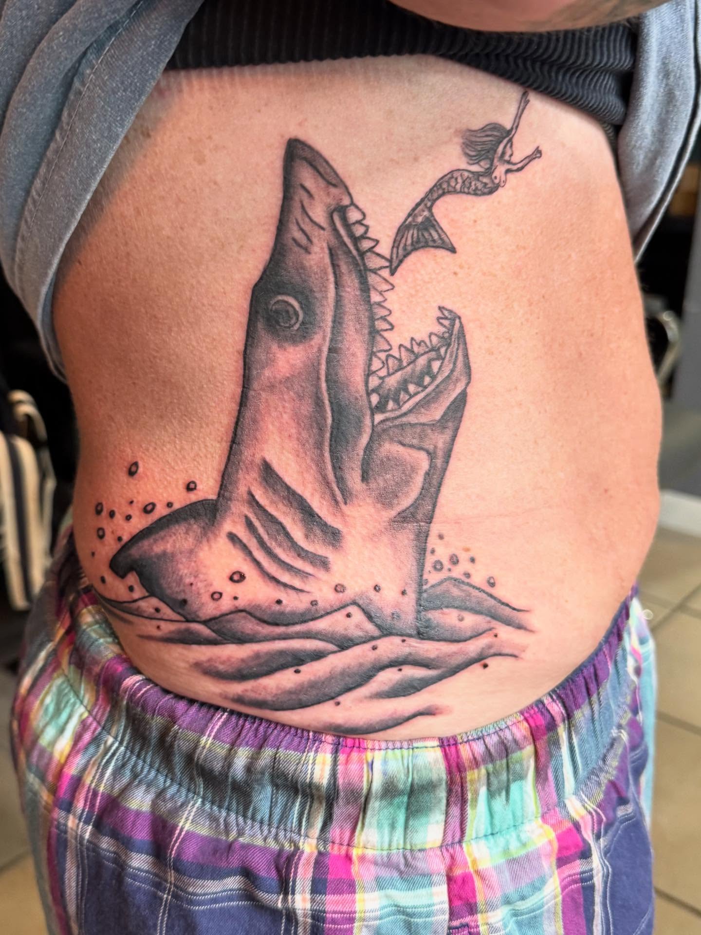 Tattoo by @joeyspindlertattoos — realism, dotwork