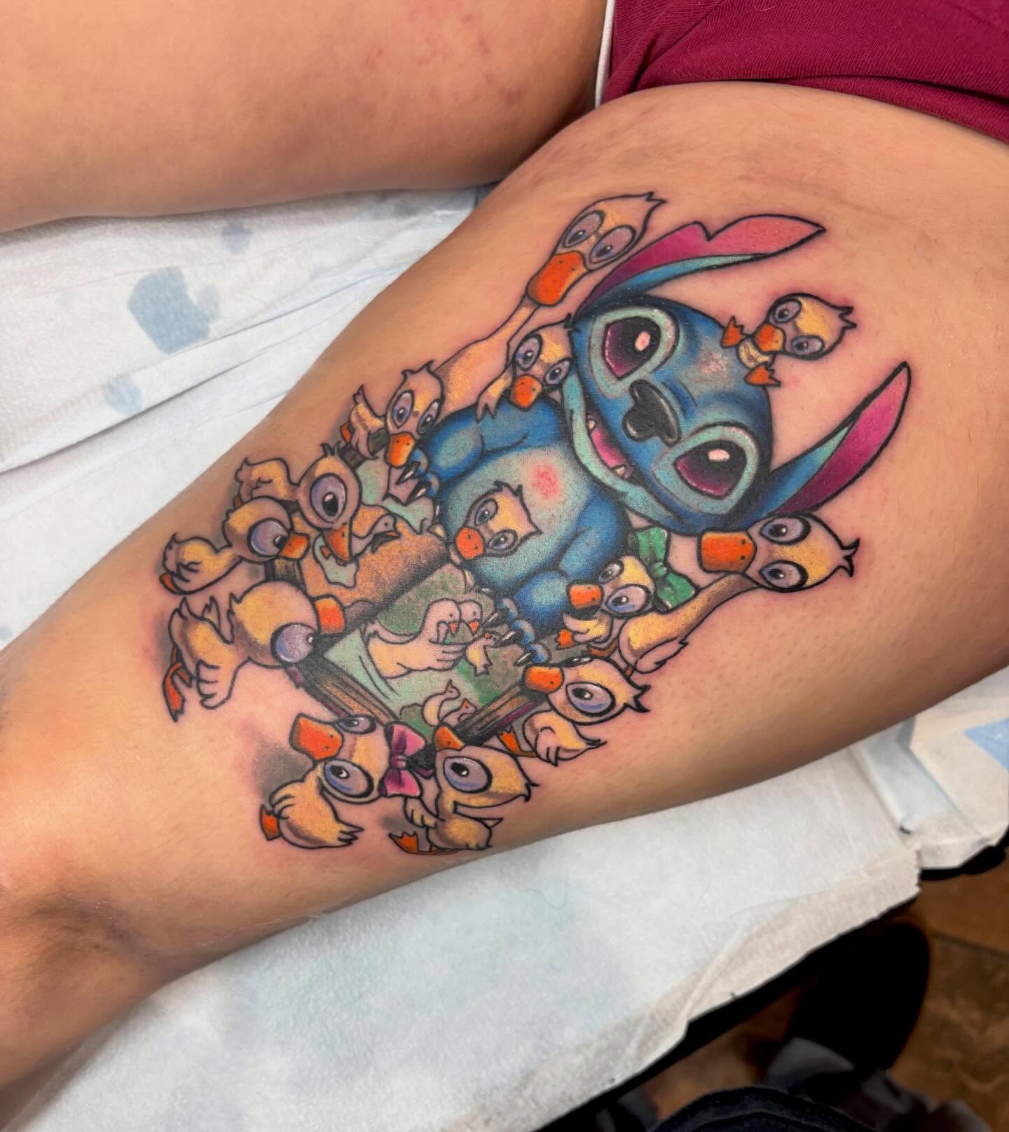 Tattoo by @arkoudatattoo — new_school, dotwork