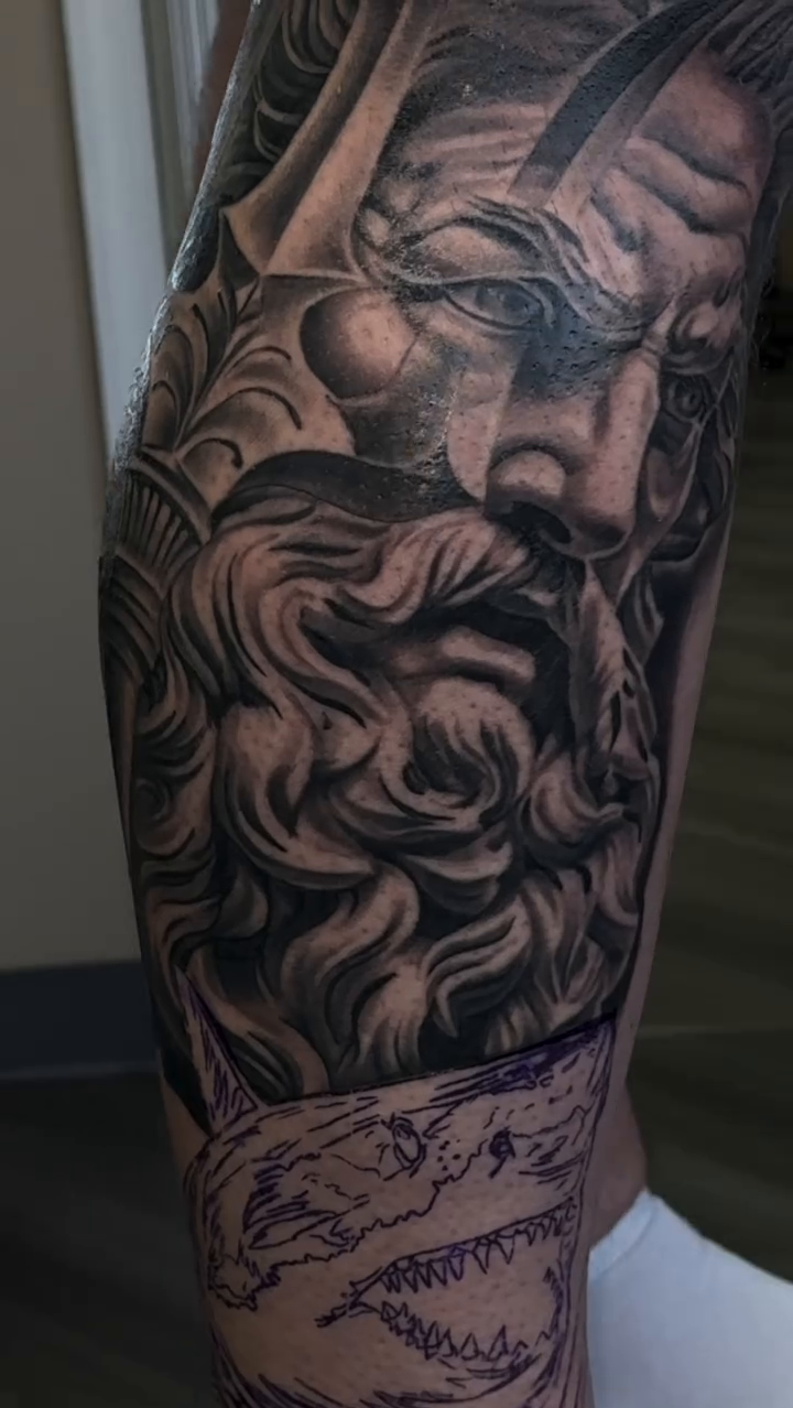 Tattoo by @obsidianinkstudio — realism, black_and_grey