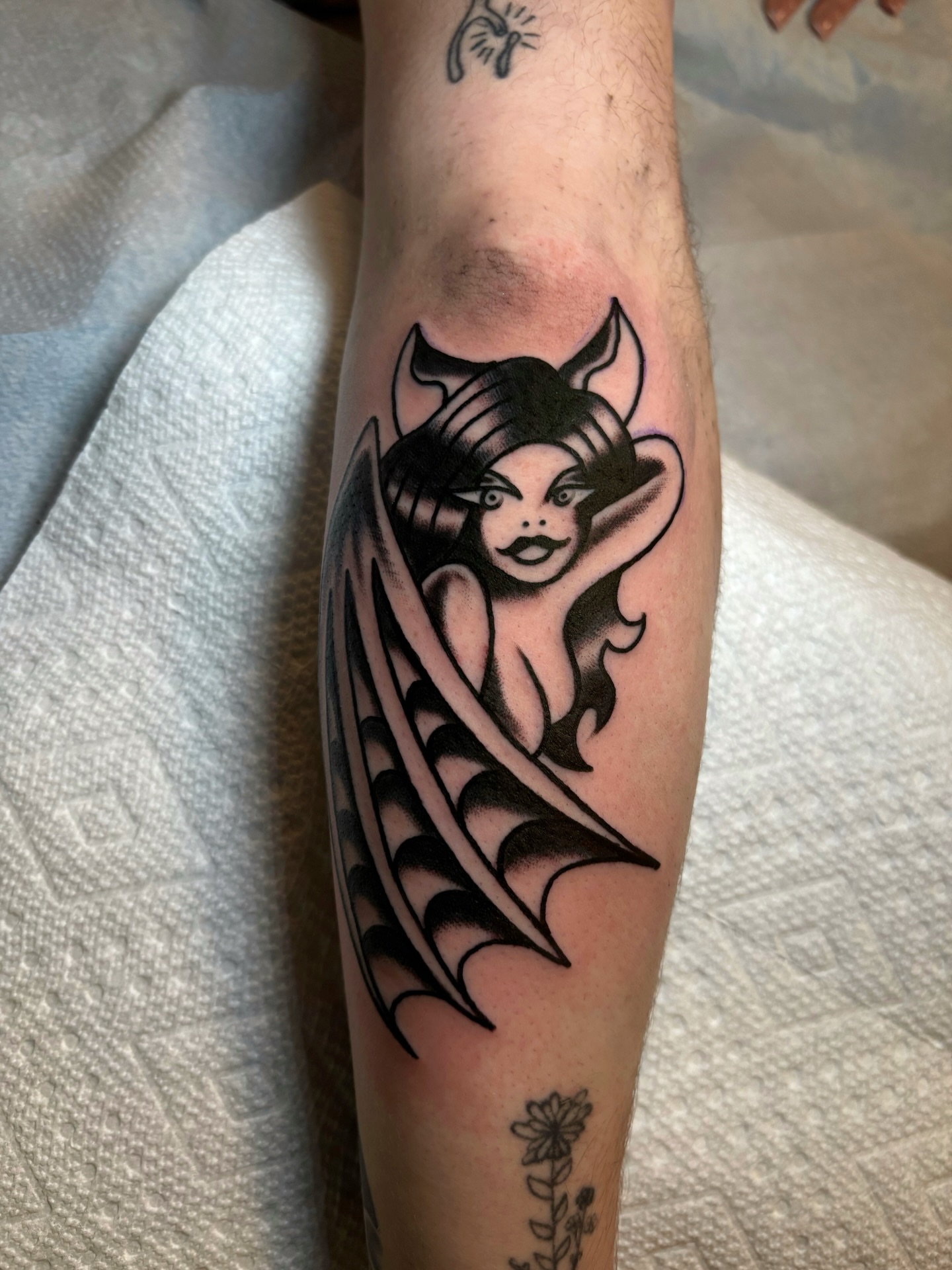 Tattoo by @nickytats — black_and_grey