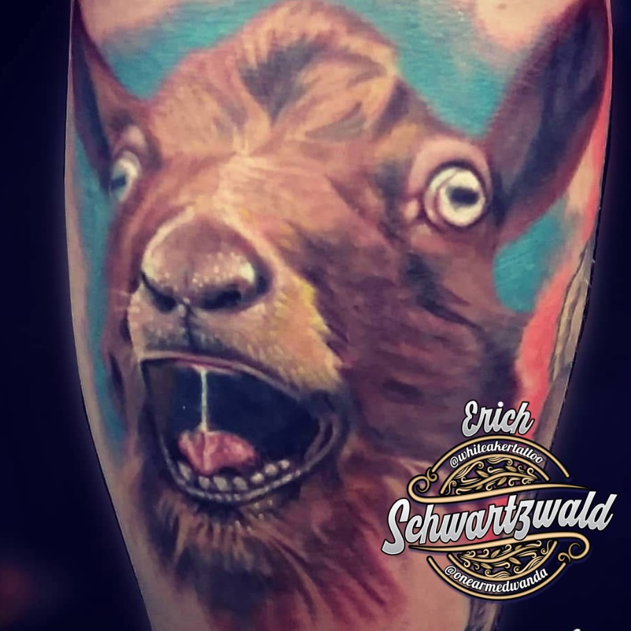 Tattoo by Erich Schwartzwald, Eugene, OR