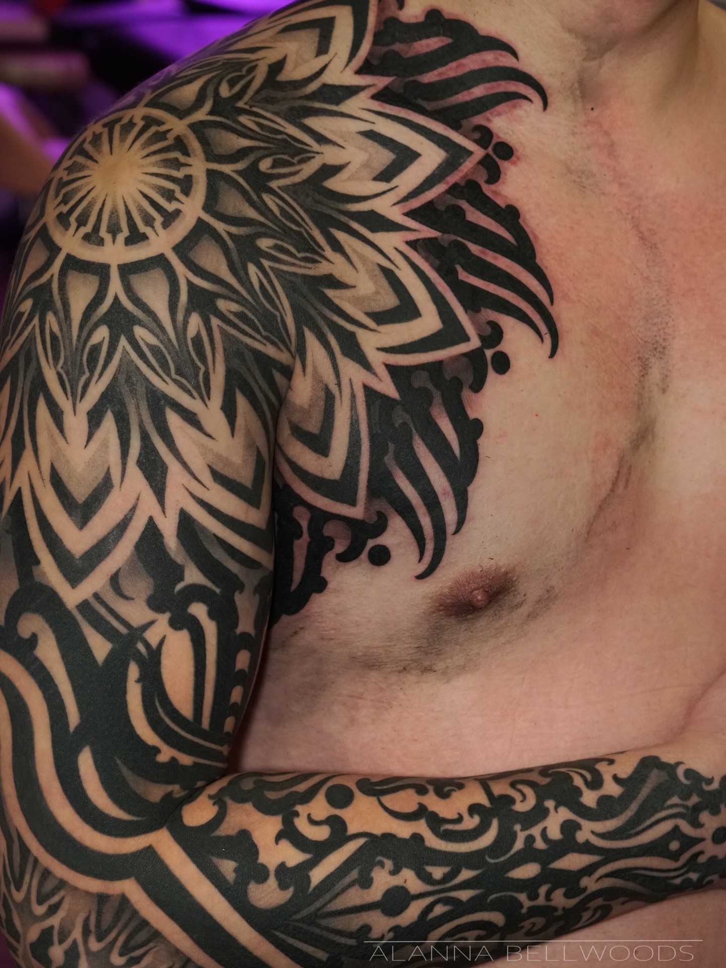 Tattoo by @alannabellwoods — tribal