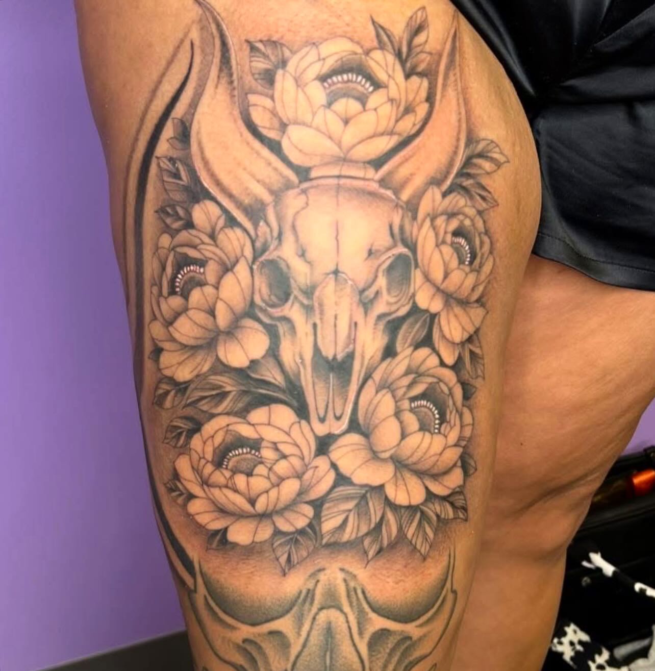 Tattoo by @tattoosbyebonyjane — black_and_grey, realism