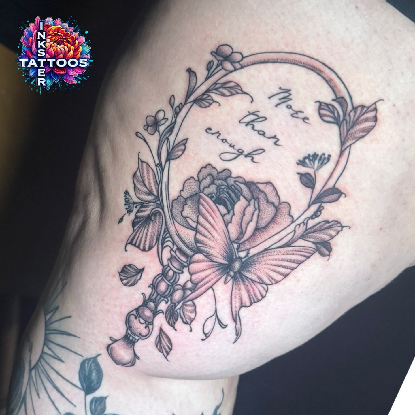 Tattoo by @dante_srs — black_and_grey
