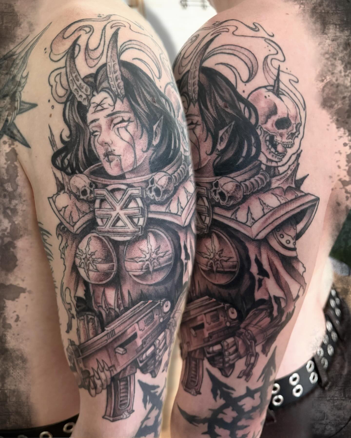 Tattoo by @sugar.sins.tattoo — black_and_grey, realism