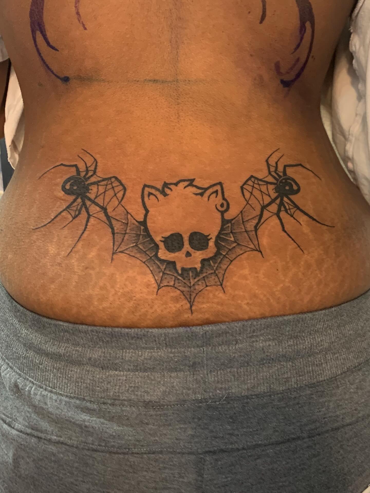 Tattoo by @forever.scabs — black_and_grey