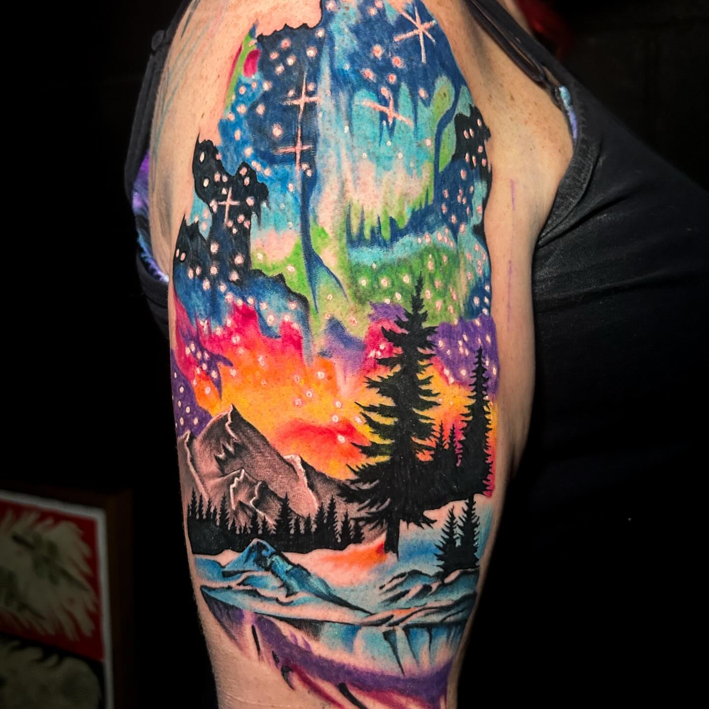 Tattoo by @maiapizarro_art — watercolor, illustrative