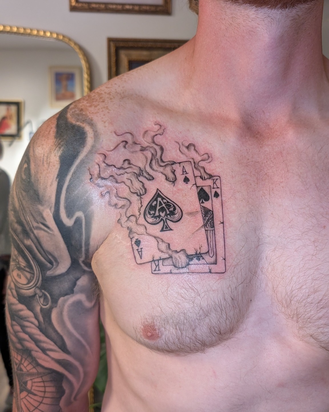 Tattoo by @tattoosbyminda โ black_and_grey