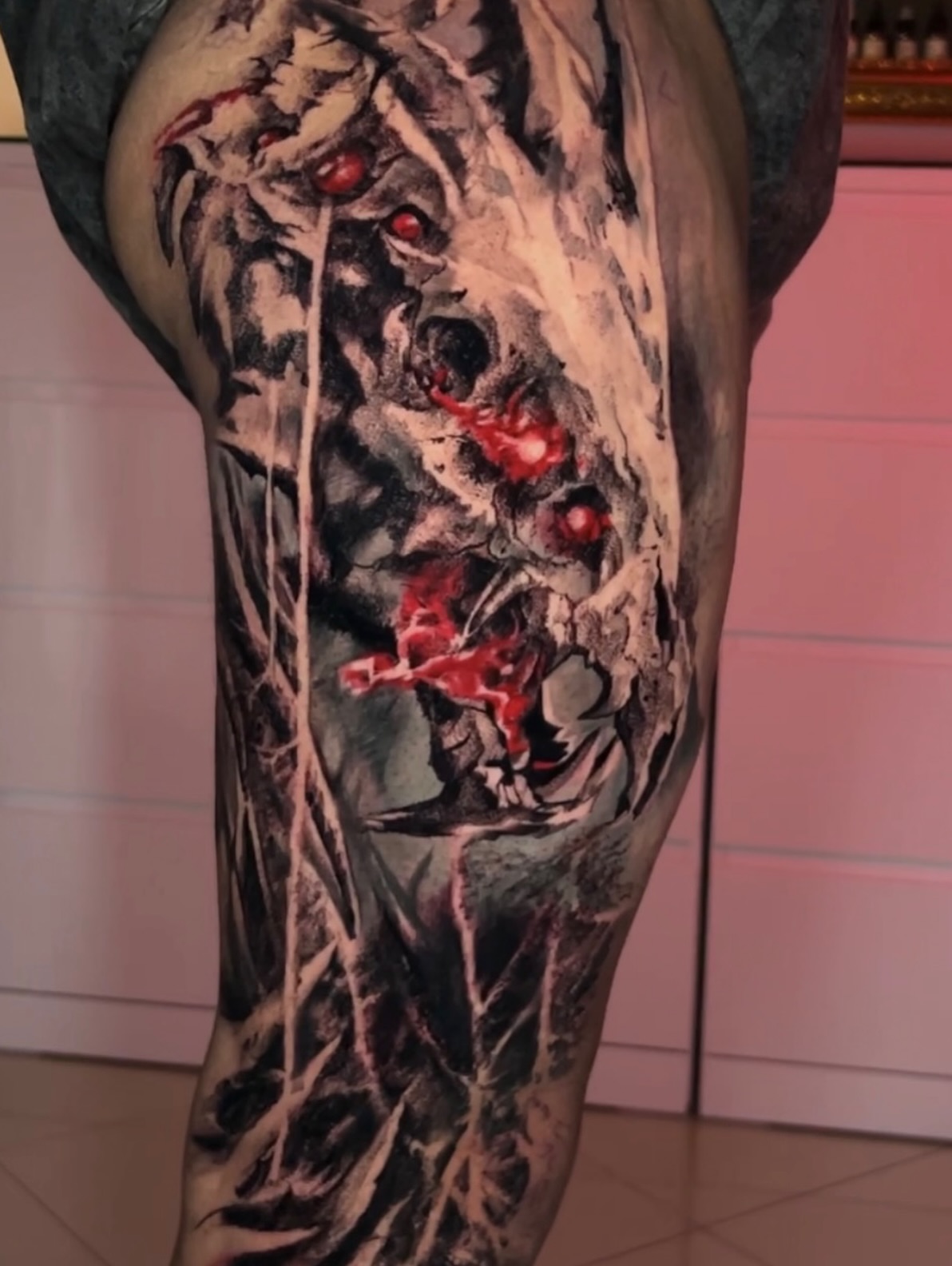 Tattoo by @nestorpalaciostattoo — realism, dark_realism