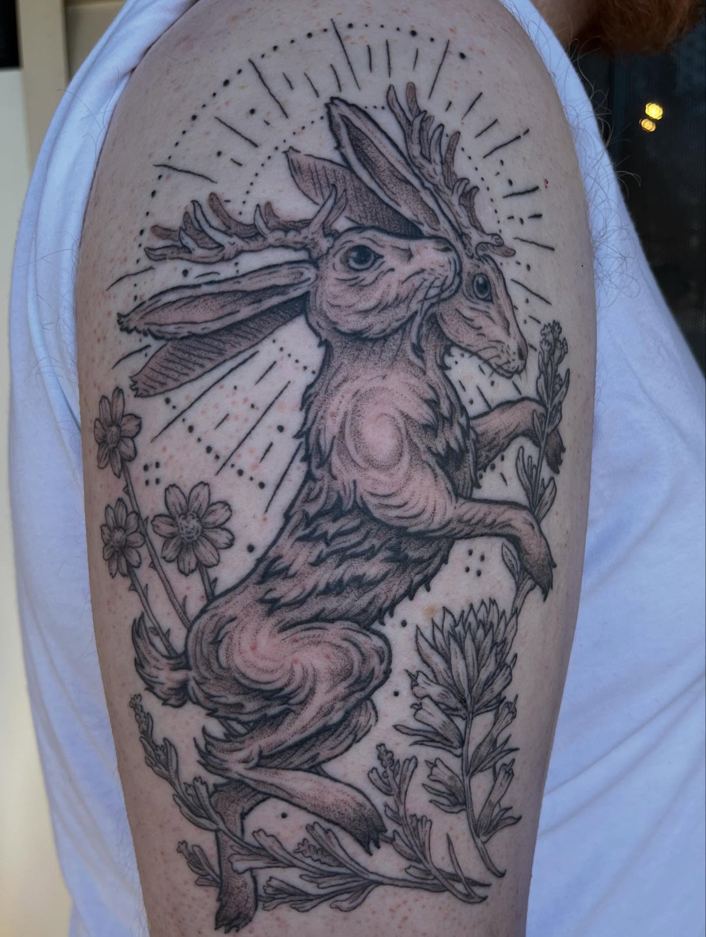 Tattoo by @vincent_espinoza_tattoo — dotwork, realism