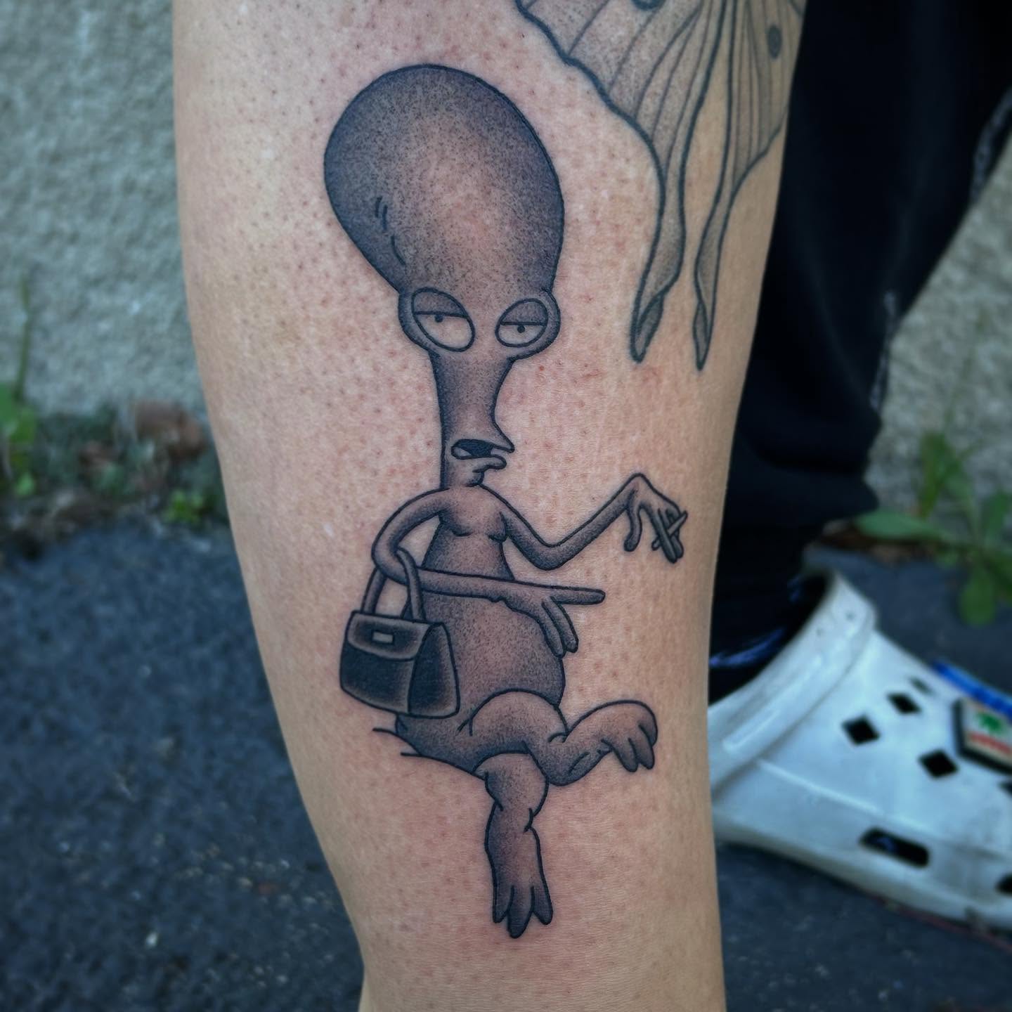 Tattoo by @lastblakeonearth — black_and_grey