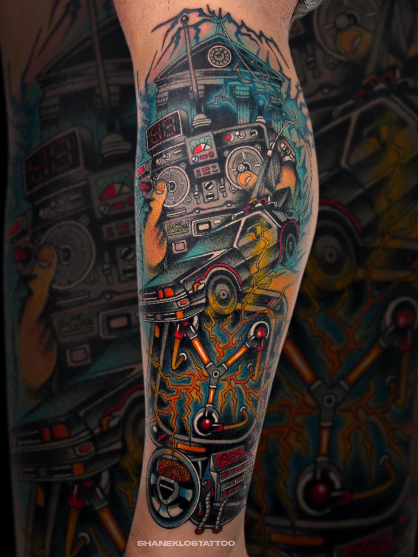 Tattoo by @shaneklos โ american_traditional, dotwork