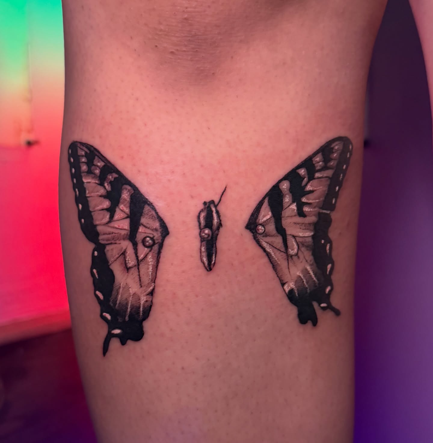 Tattoo by @creatureoutside — realism, dotwork