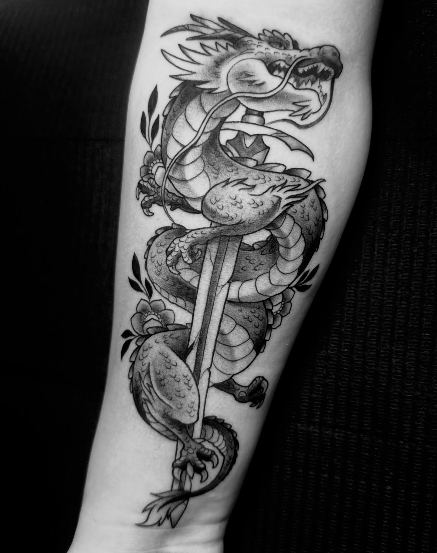 Tattoo by @lukemullinstattoos — black_and_grey